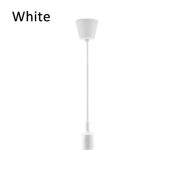 Pendant light white, modern simple single-head with 100cm cord
