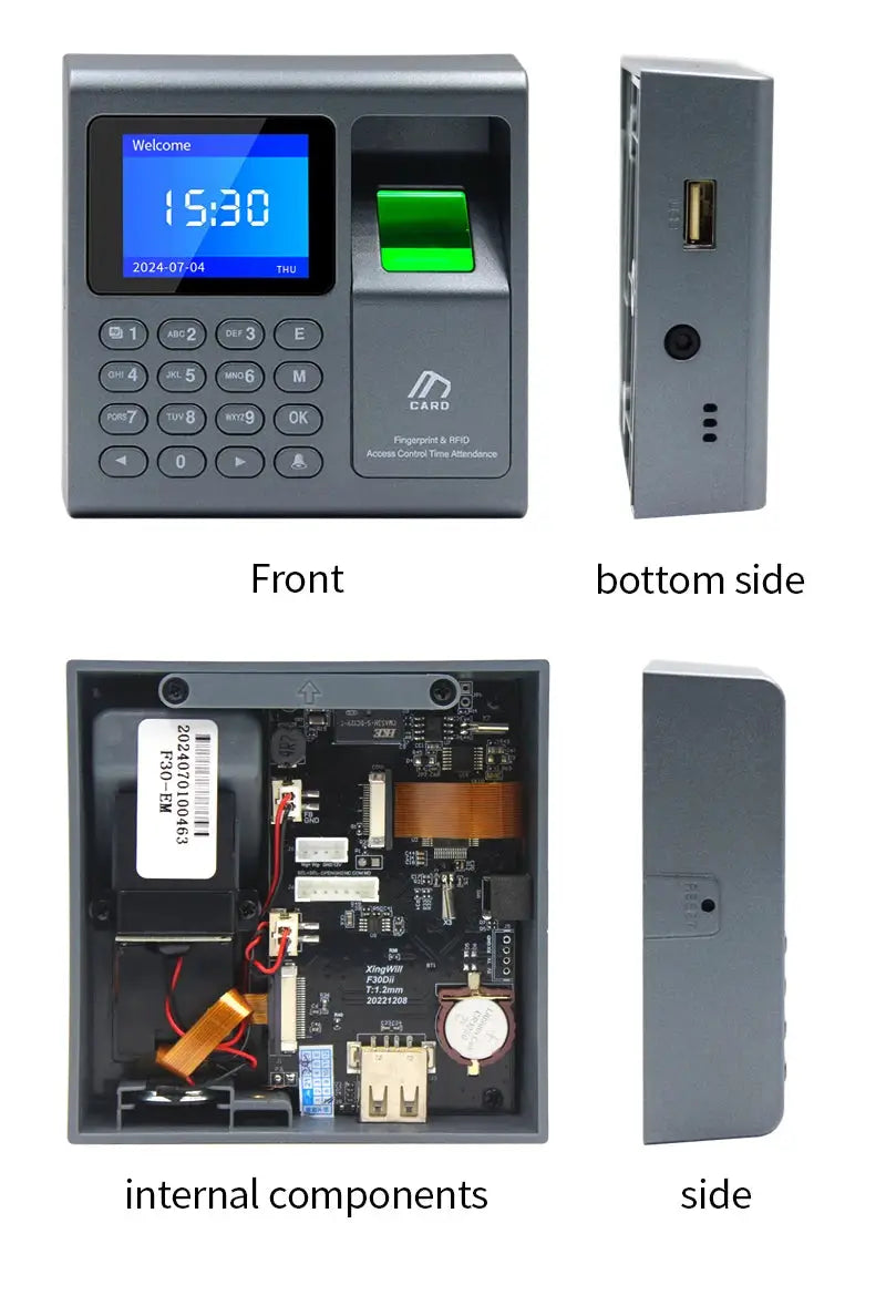 Biometric fingerprint scanner RFID access control system by Simples Market with keypad and blue display