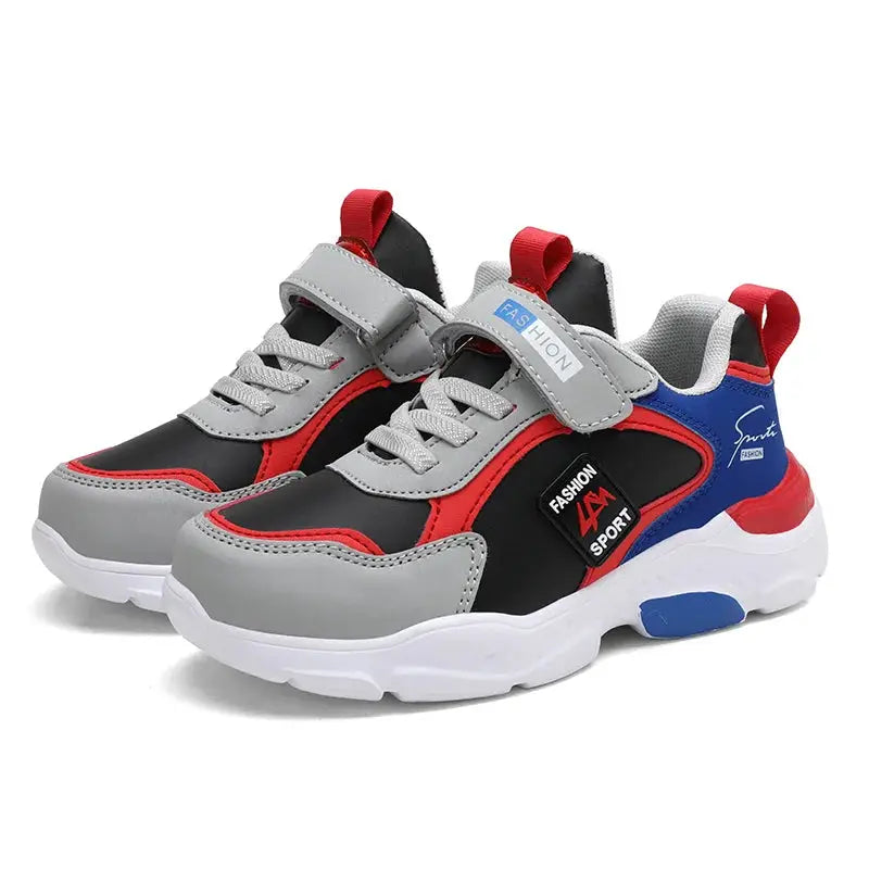 Autumn Winter Boys Sports Shoes Leather Upper Breathable Non Slip Versatile For Elementary School Students Ages 7 To 13