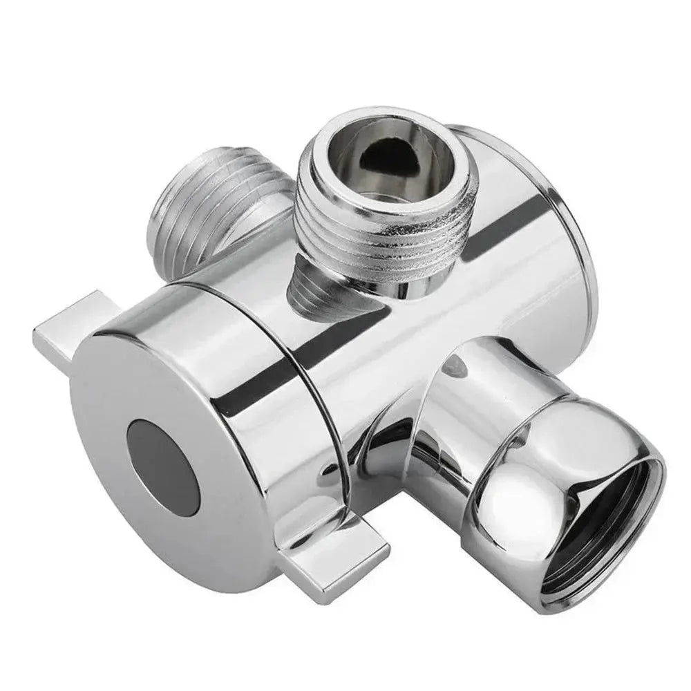 Diverter valve by Simples Market, chrome G1/2 splitter for 2/3‑way shower faucet adapter