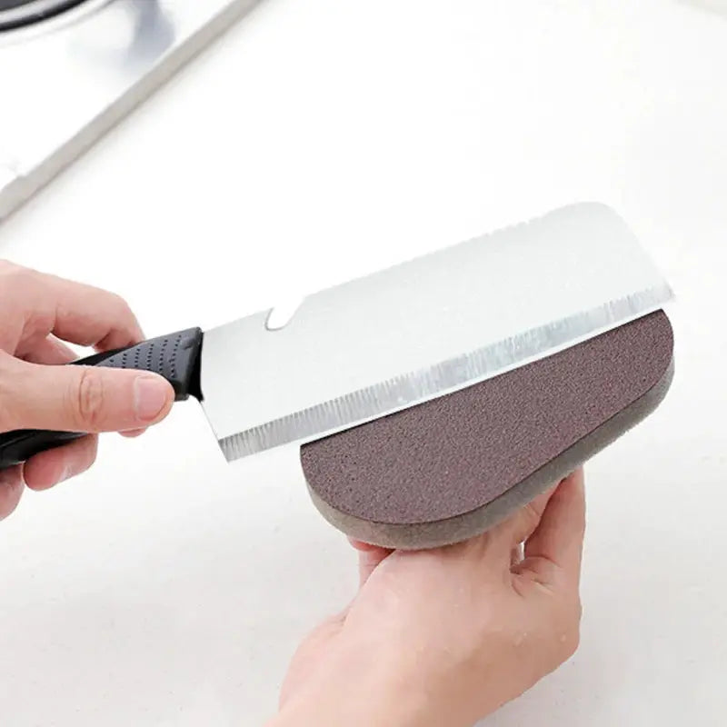 Magic Emery Sponge Brush Wipe Eraser Cleaner With Nano Emery Surface For Rust Removal And Ergonomic Handle