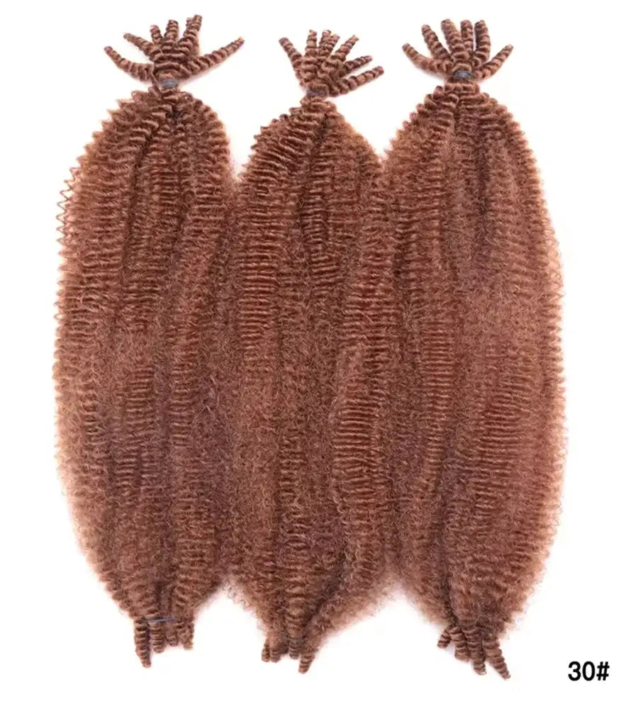 Marley crochet braiding hair, Afro twist, 3 packs, Simples Market, 22-inch, color 30#, synthetic