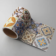 Tile-pattern wall sticker roll with multicolor mosaic tiles; self-adhesive, waterproof peel-and-stick decor by Simples Market