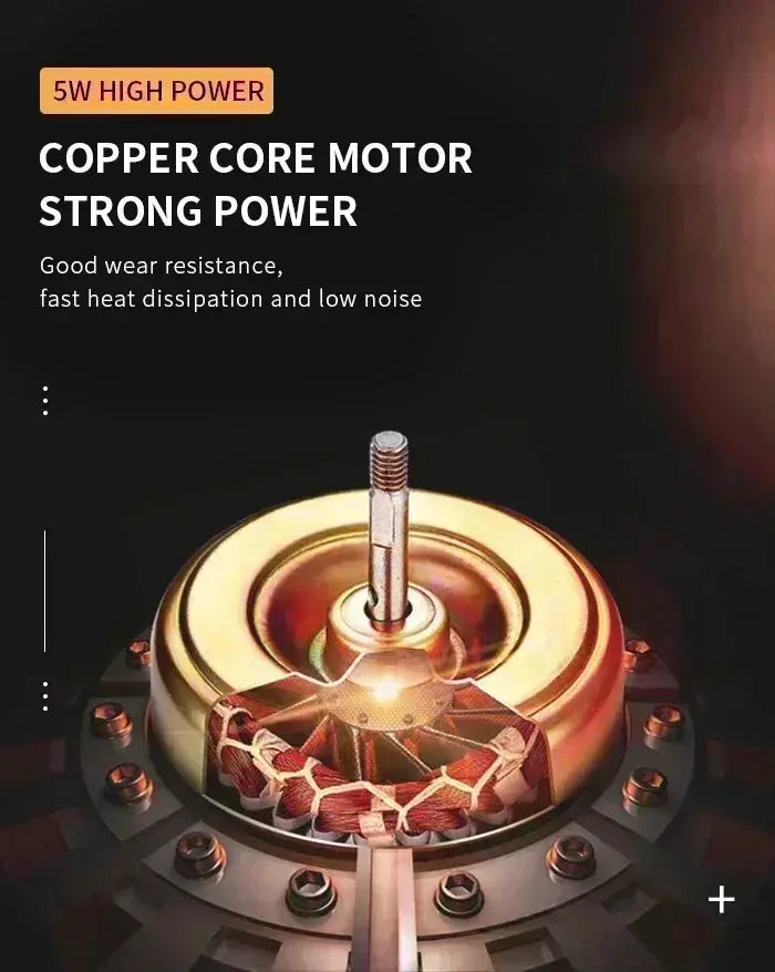 Electric hair clipper motor with copper core, windings and shaft, 5W high-power design