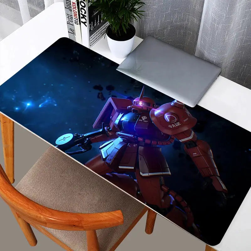 XL Gundam Zaku II Mouse Pad 800x300 XXL Speed Desk Mat For ESports PC Keyboard Pro
