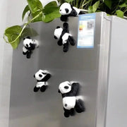 Cute Plush Panda Magnet For Whiteboards And Refrigerators Oval Fabric Decor Perfect Gift And Organizer