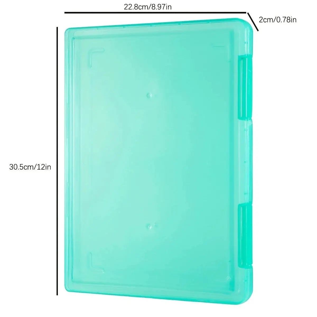 Simples Market 1pc portable transparent A4 PP multi-layer file box, waterproof storage