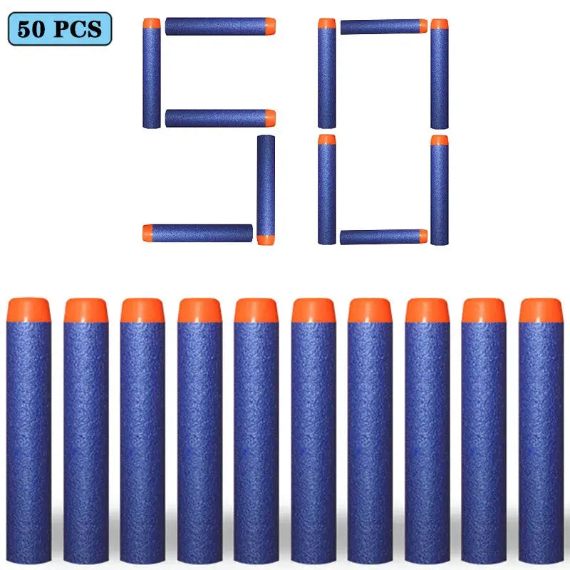 7.2cm EVA Foam Darts 100 Pieces Refill Rounds for Nerf N Strike Blasters Round Head Safe Play
