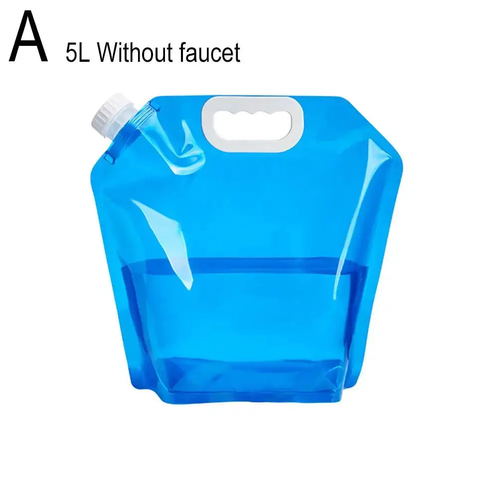 Portable Camping Water Bag 5L And 10L Foldable Water Container Lightweight For Outdoor Travel