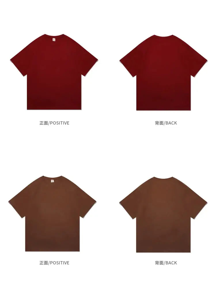 Oversized Summer Short Sleeve Men's T Shirt New Fashion Solid Loose O-Neck T Shirts Mens Cotton Hip Hop Streetwear Top Tees 5XL