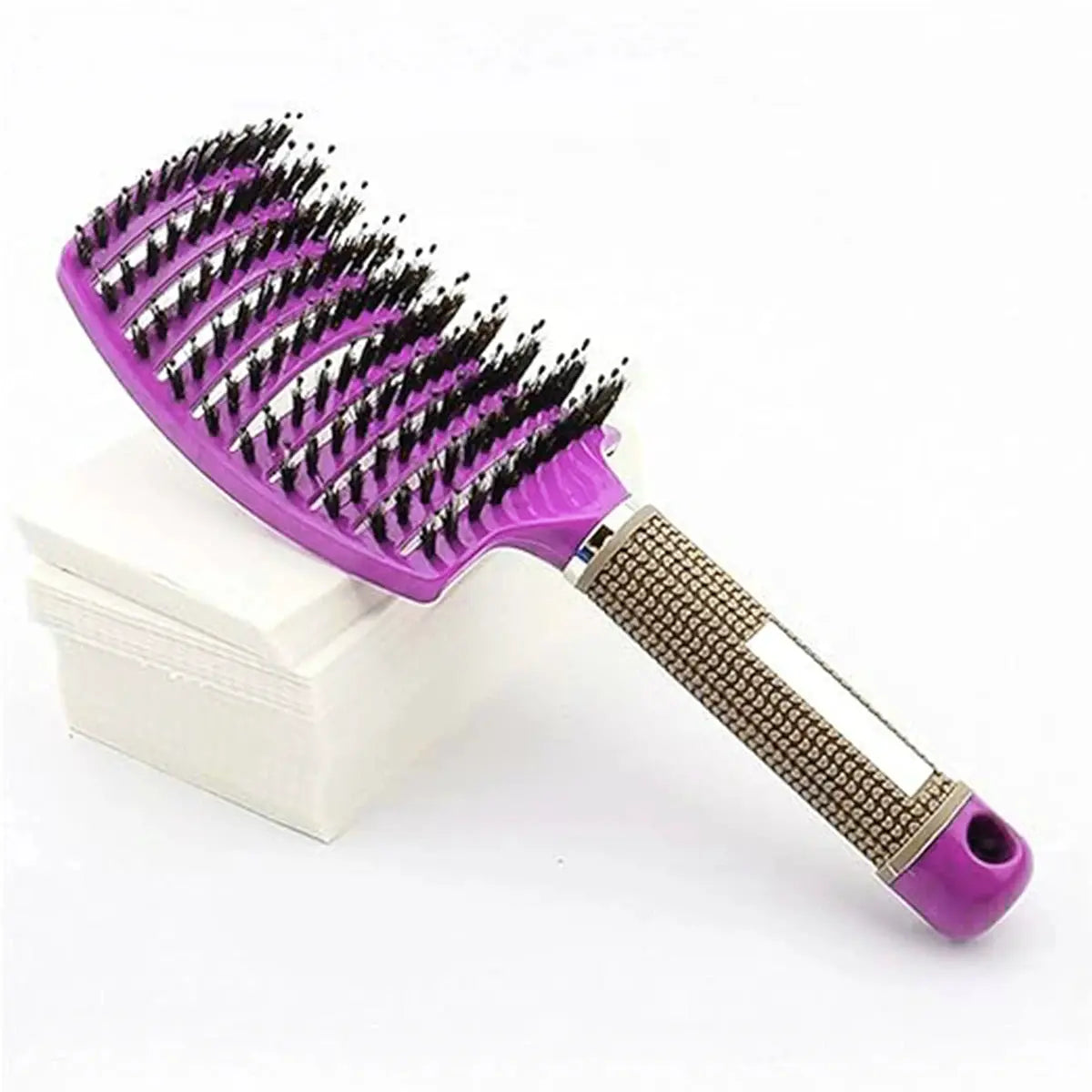 Hair Brush With Scalp Massage Comb Boar Bristle Nylon Detangling For Wet Curly Hair Women Hairdressing Styling Tool