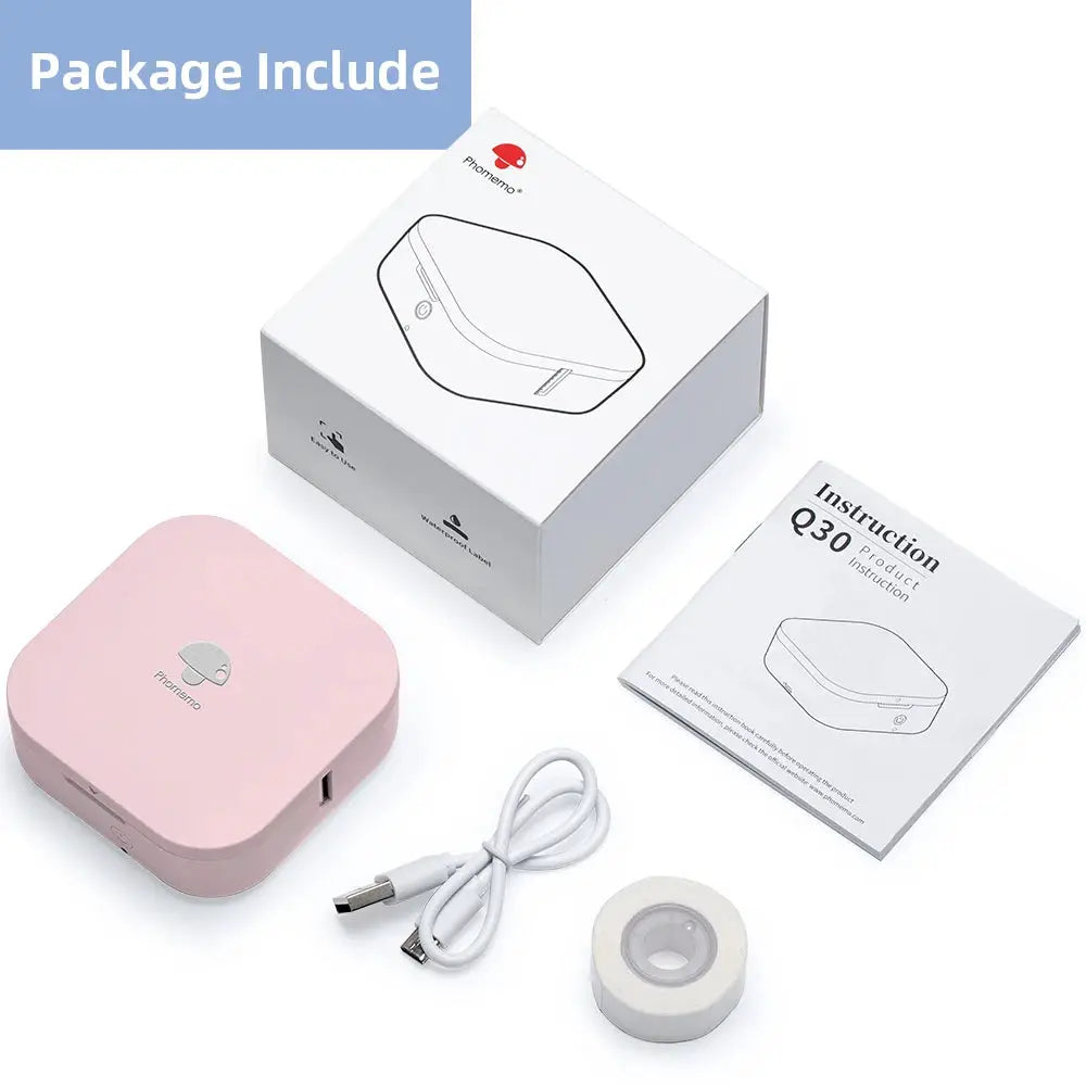 Phomemo Q30 Wireless Pocket Label Printer Thermal Sticker Maker
