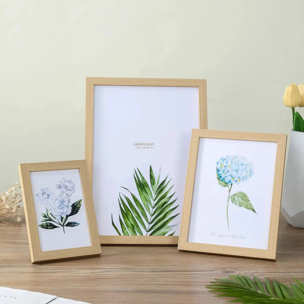Wooden Photo Frame For Wall Hanging And Tabletop Stand 10x15 15x20 20x25cm A4 Picture Frame Decor