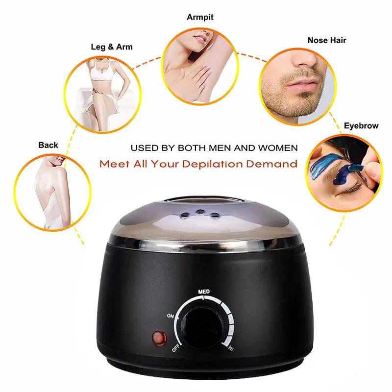 Simples Market paraffin wax warmer kit, black 200ml wax heater with dial and wax beans