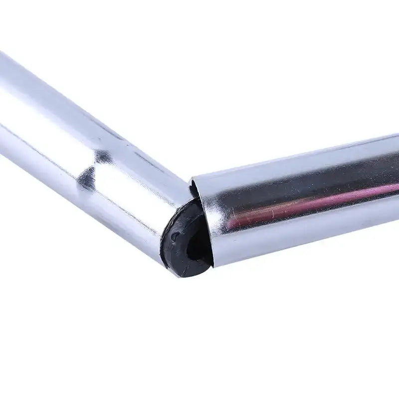 Telescopic walking stick by Simples Market, silver aluminum alloy trekking pole.
