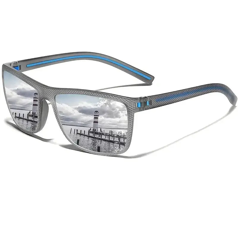 PulseOptics Square Polarized Sunglasses Unisex Lightweight Frames With Glare Reducing TAC Lenses