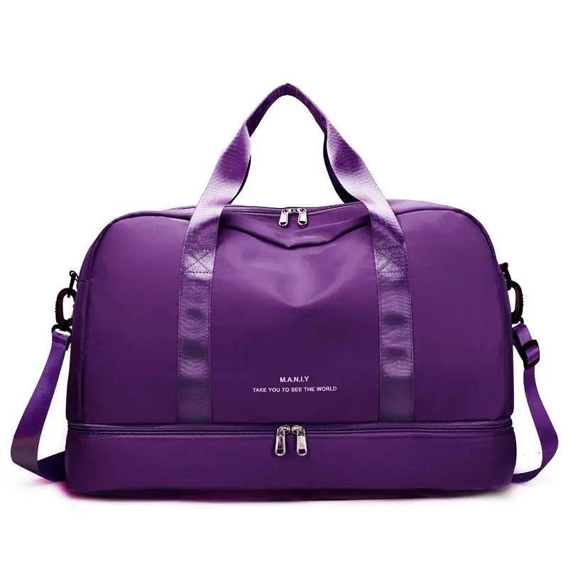 VoyageEase Expandable Travel Duffle Bag For Women Large Capacity Lightweight Weekend Getaway Carrier