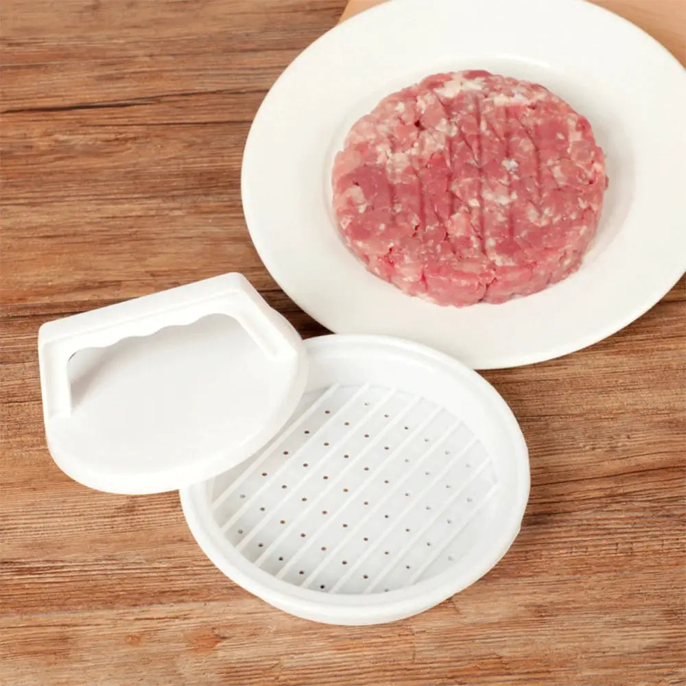 Stuffed Hamburger Press Plastic Burger Maker for Home Kitchen and Outdoor Barbecue Party Grilling