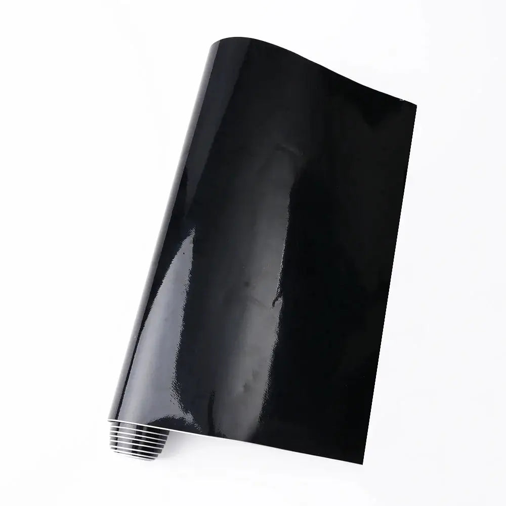 Simples Market gloss black car vinyl wrap roll, self-adhesive, 150×50 cm