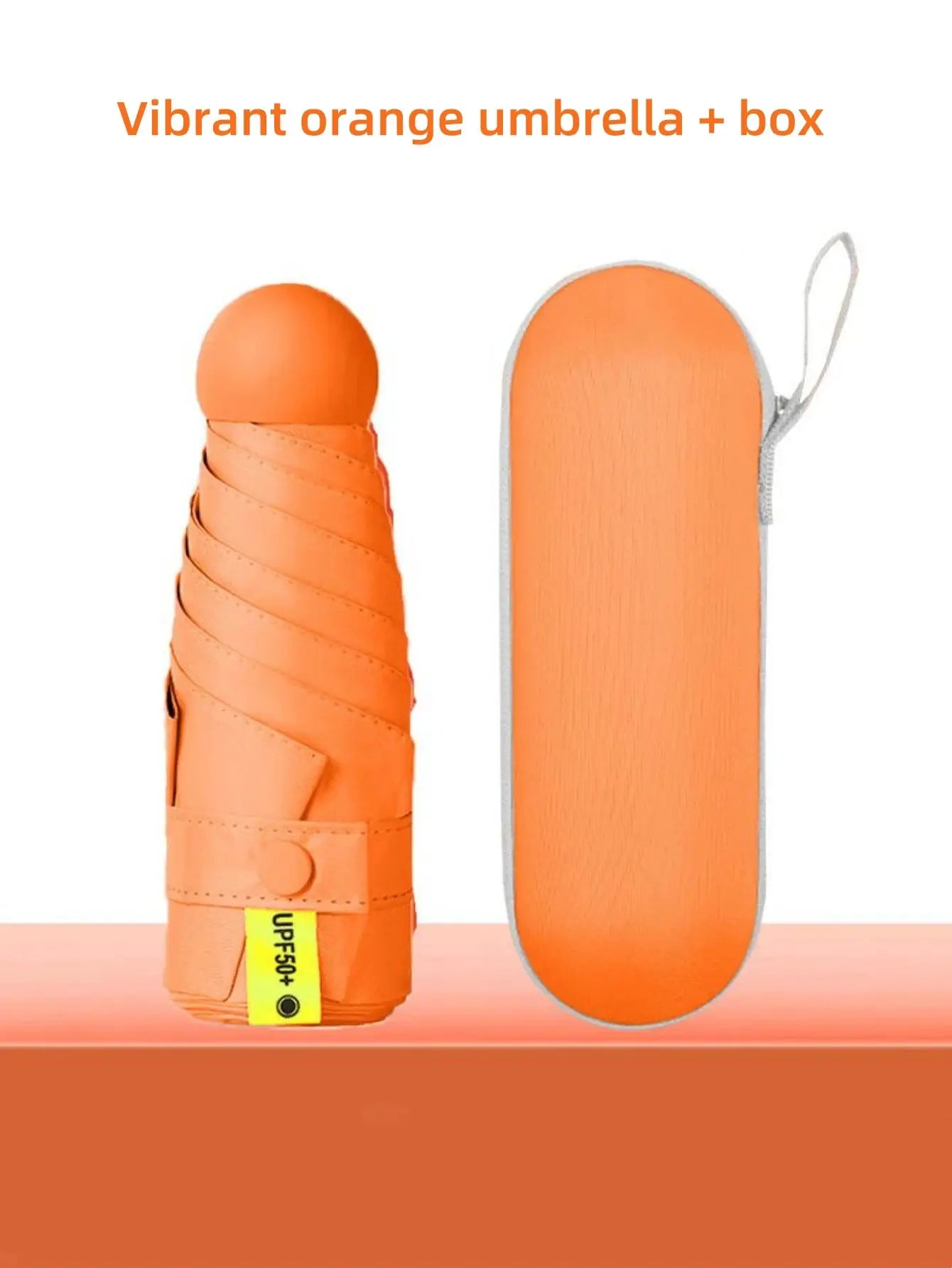 Portable 1 Piece Anti UV Mini Umbrella For Sunny And Rainy Days With UV Coating And Six Reinforced Ribs
