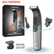 MAXGROOM 3-in-1 men's body hair trimmer kit by Simples Market; IPX6 waterproof shaver with detachable attachments