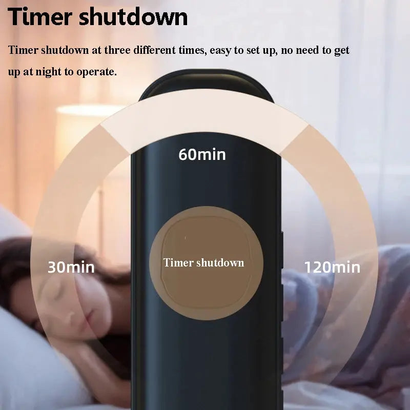 Under-pillow bone-conduction Bluetooth speaker by Simples Market with timer shutdown, LED display, black body