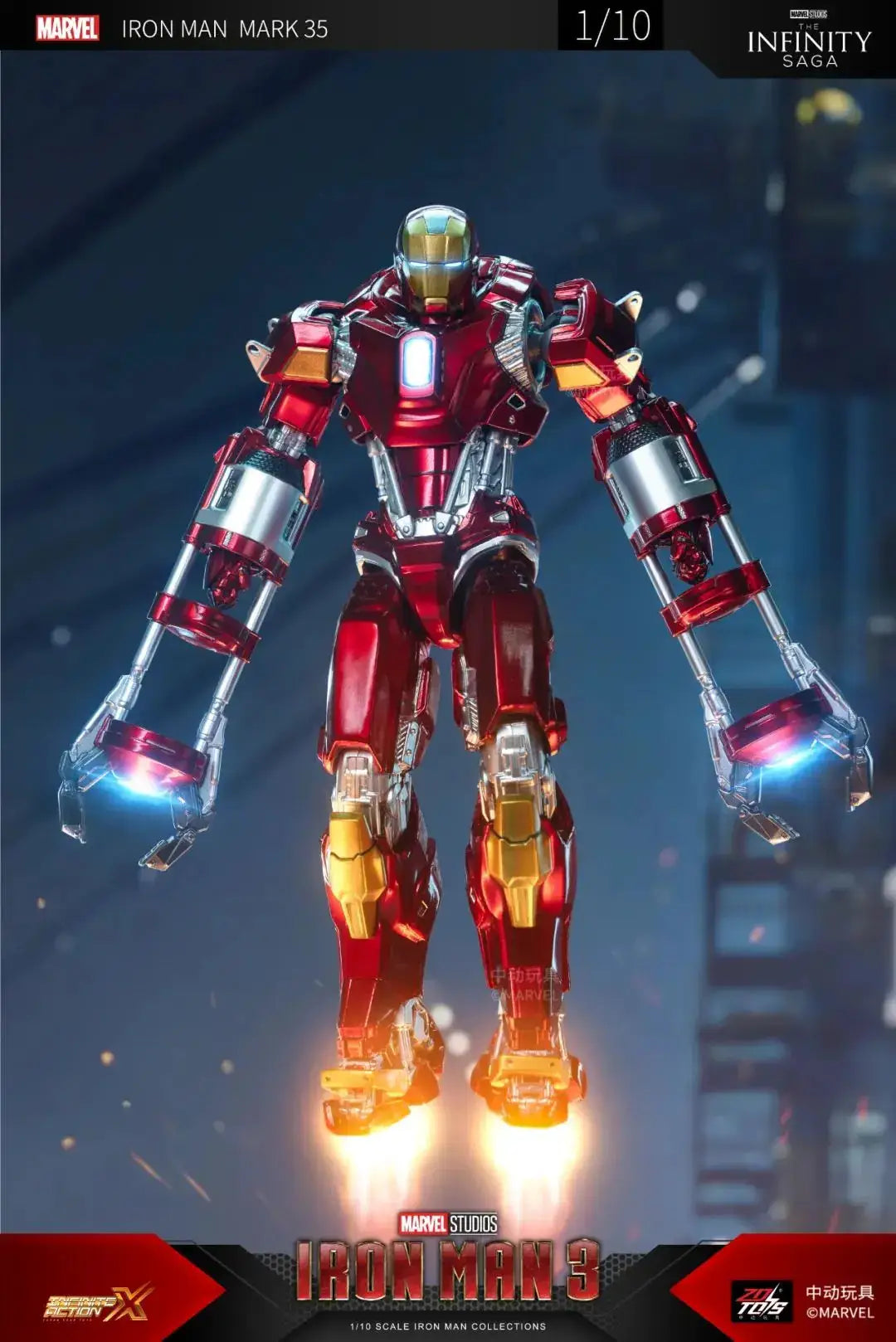 ZDTDS Iron Man Avengers MK37 Hammerhead MK12 MK38 Igor MK9 Iron Patriot War Machine Action Figure Collectible Toy