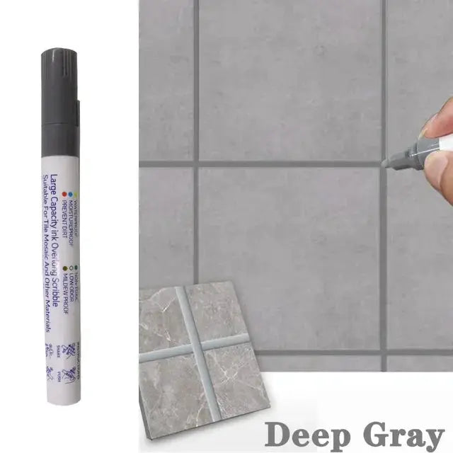 Waterproof Tile Marker Grout Pen For Wall Seams And Floor Repair In Bathrooms Kitchens Toilets Black White Gold Silver