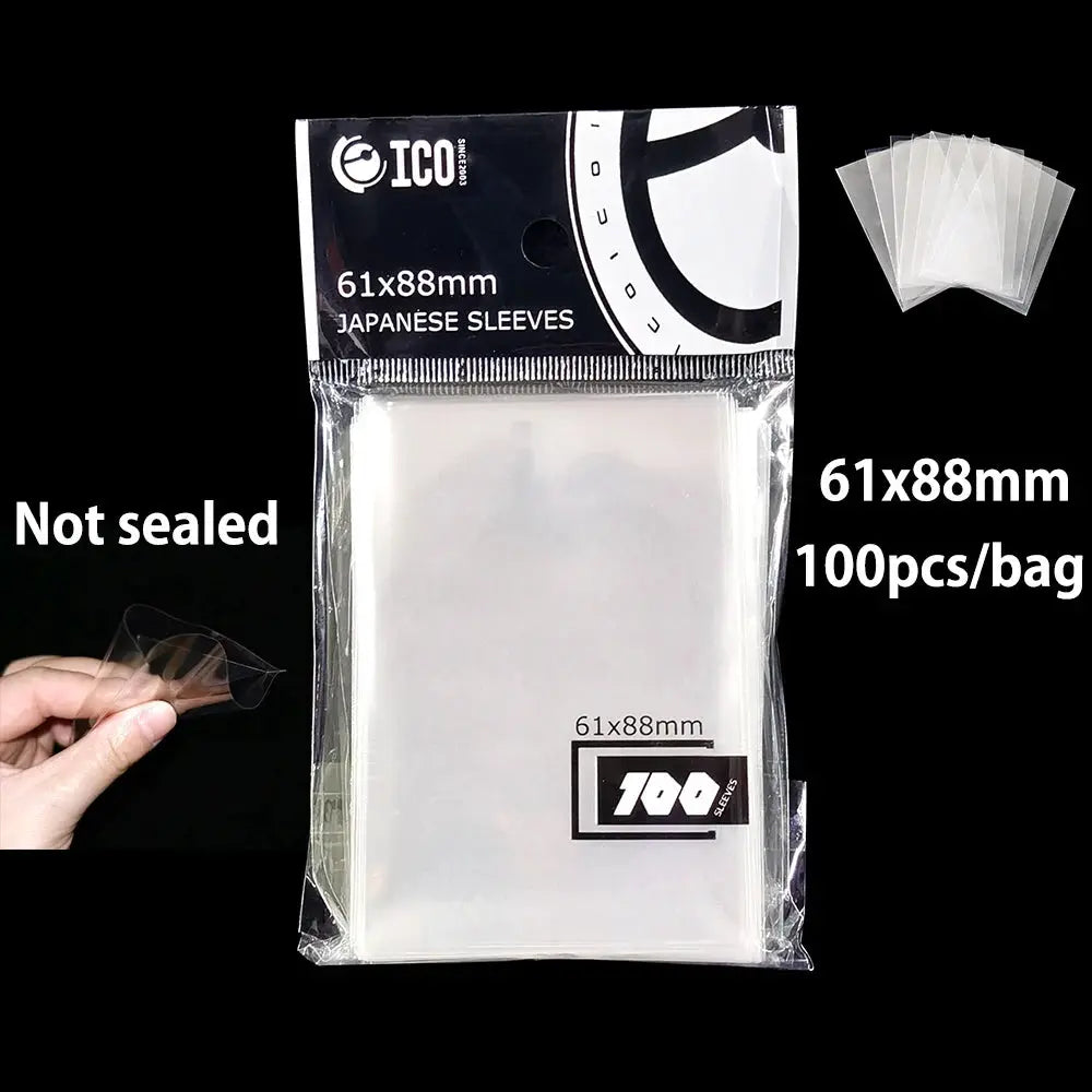 100 Pack High Quality Transparent Trading Card Sleeves For Magic The Gathering And Yu Gi Oh Sealed And Unsealed