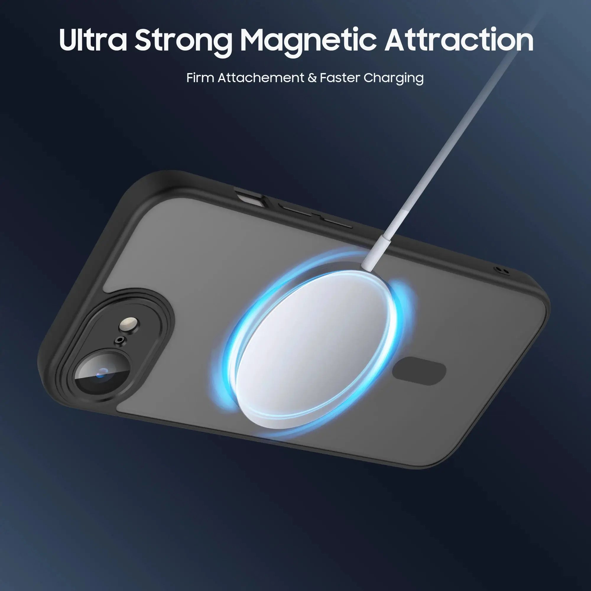 LuxShield Luxury Matte Magnetic Translucent Case For iPhone 16e And 17e Shockproof MagSafe Wireless Charging Cover