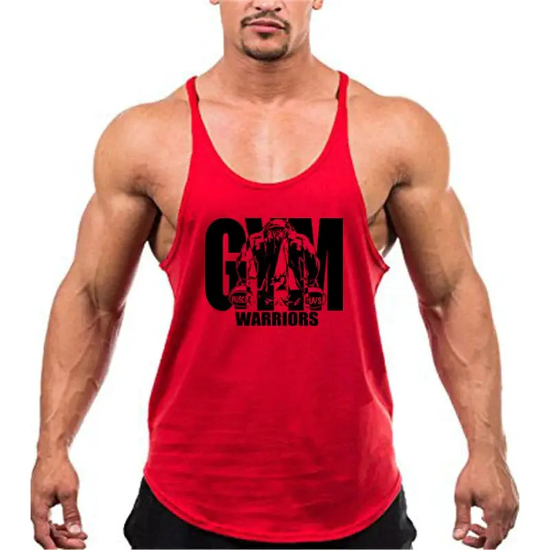 VitalPeak Gym Tank Top Y Back Sleeveless Vest Breathable Cotton Fitness Shirt For Full Range Of Motion