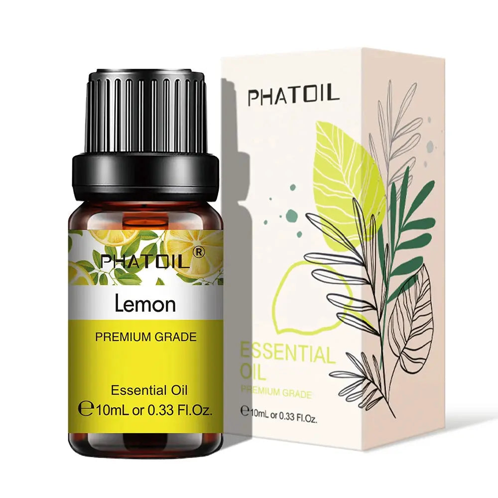 PHATOIL 10ml Natural Plant Essential Oil Eucalyptus Lavender Bergamot Vanilla Peppermint For Diffuser