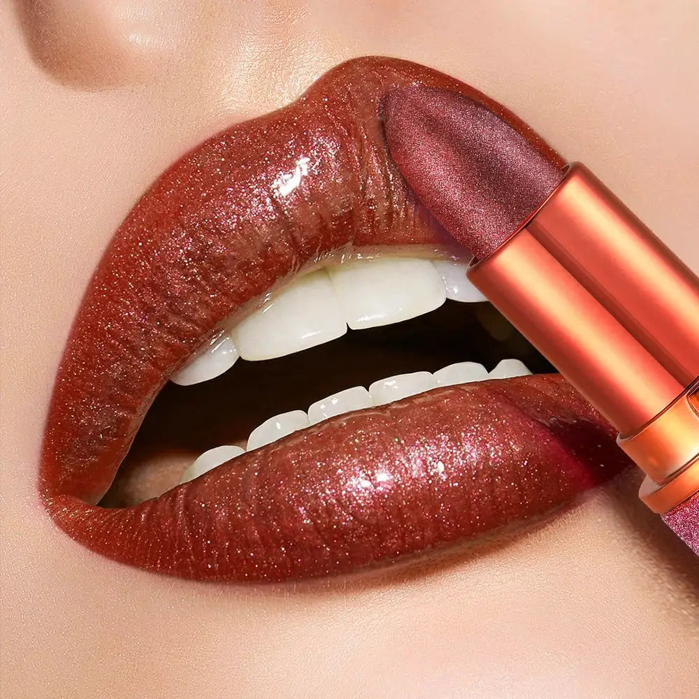 RoseGlow Rose Smoke Lipstick With Glossy Velvet Finish Waterproof Long Lasting Shine