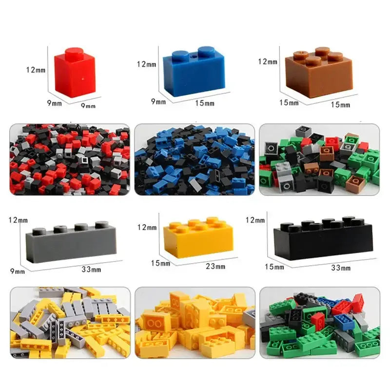 Random DIY Creative Building Blocks Bulk Set Urban Classic Set For Kids Educational Toys Birthday Gift