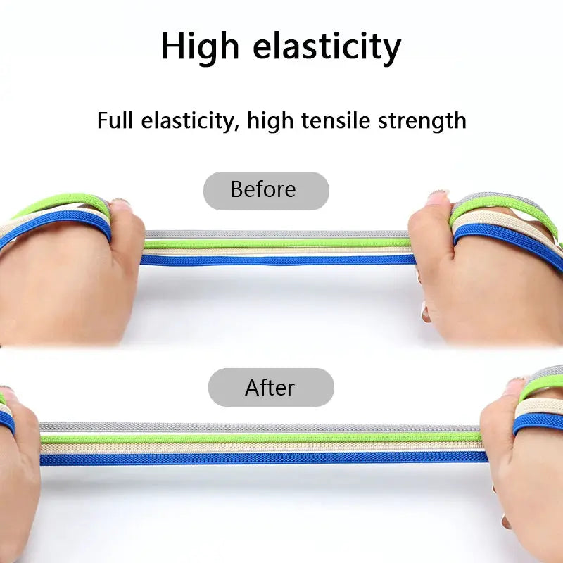 FlexFit No Tie Elastic Shoelaces One Size Fits All Adults And Kids Quick Slip On Shoes