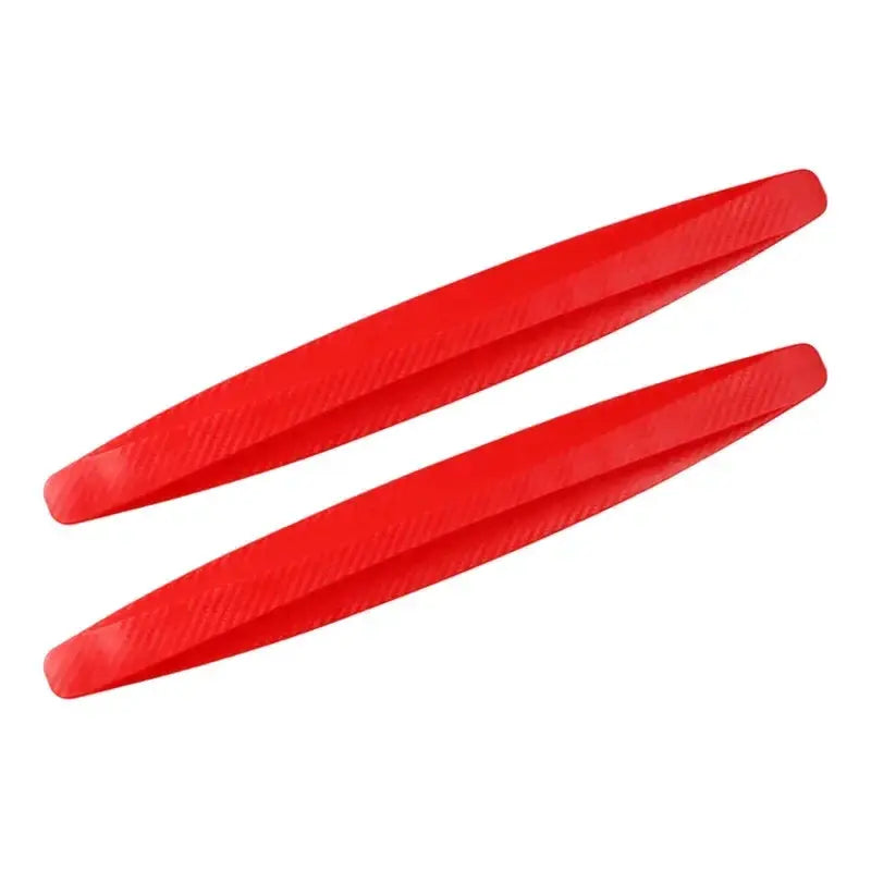 2-pack red car bumper protector strips for corner protection
