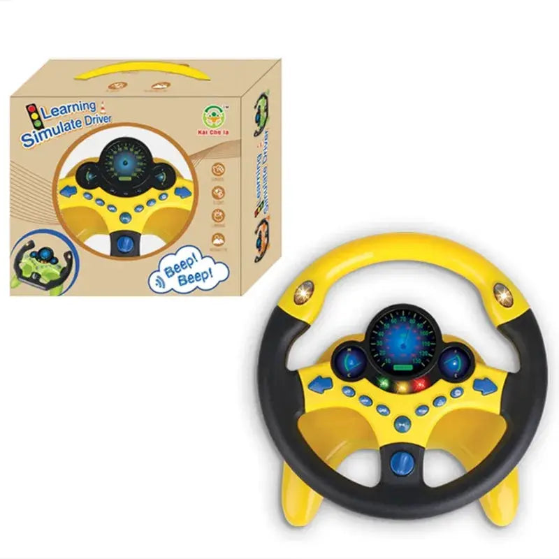 Infant Shining Electric Simulation Steering Wheel Toy With Lights And Sounds For Early Educational Play