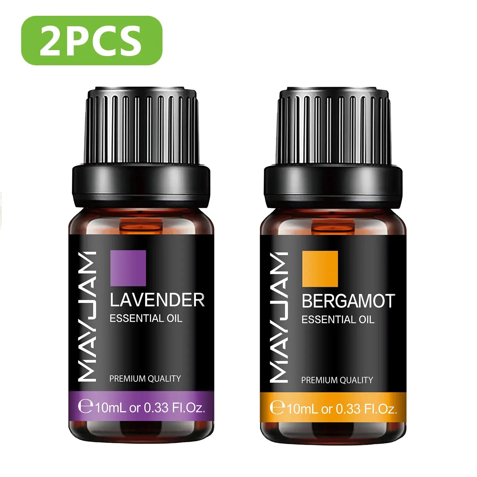 MAYJAM Essential Oil Set With Citronella Jasmine Eucalyptus Orange Lemongrass Black Pepper Cajeput Cypress Ginger