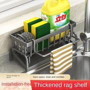 Kitchen Sink Caddy And Draining Rack For Sponges Brushes Dishcloths And Detergent Organization