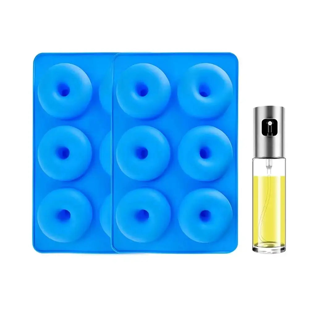 Six Hole Silicone Donut Mold Baking Pan Nonstick Flexible Donut Mold For Donuts Muffins Bagels Desserts DIY Tools
