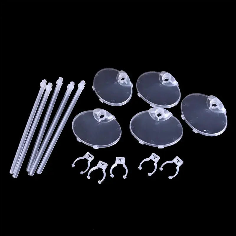 Five Pack Plastic Doll Stands One Sixth Scale Figure Display Holders For Doll House Decor And Pretend Play Toys