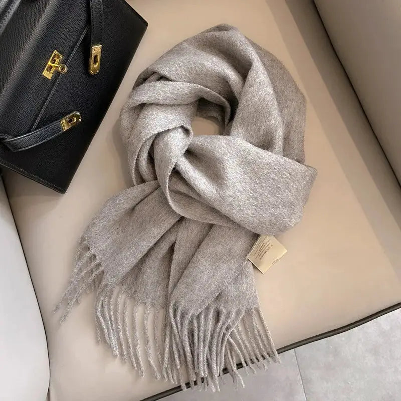 NordicWeave Winter Narrow Wool Scarf 28 Color Options 100 Percent Wool Lightweight Yet Warm Unisex