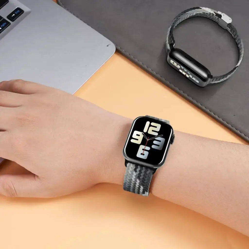 Strap For Apple watch band 46mm 45mm 44mm 49mm 40mm 41mm 42mm Braided loop correa bracelet iWatch series 10 8 9 7 5 2030