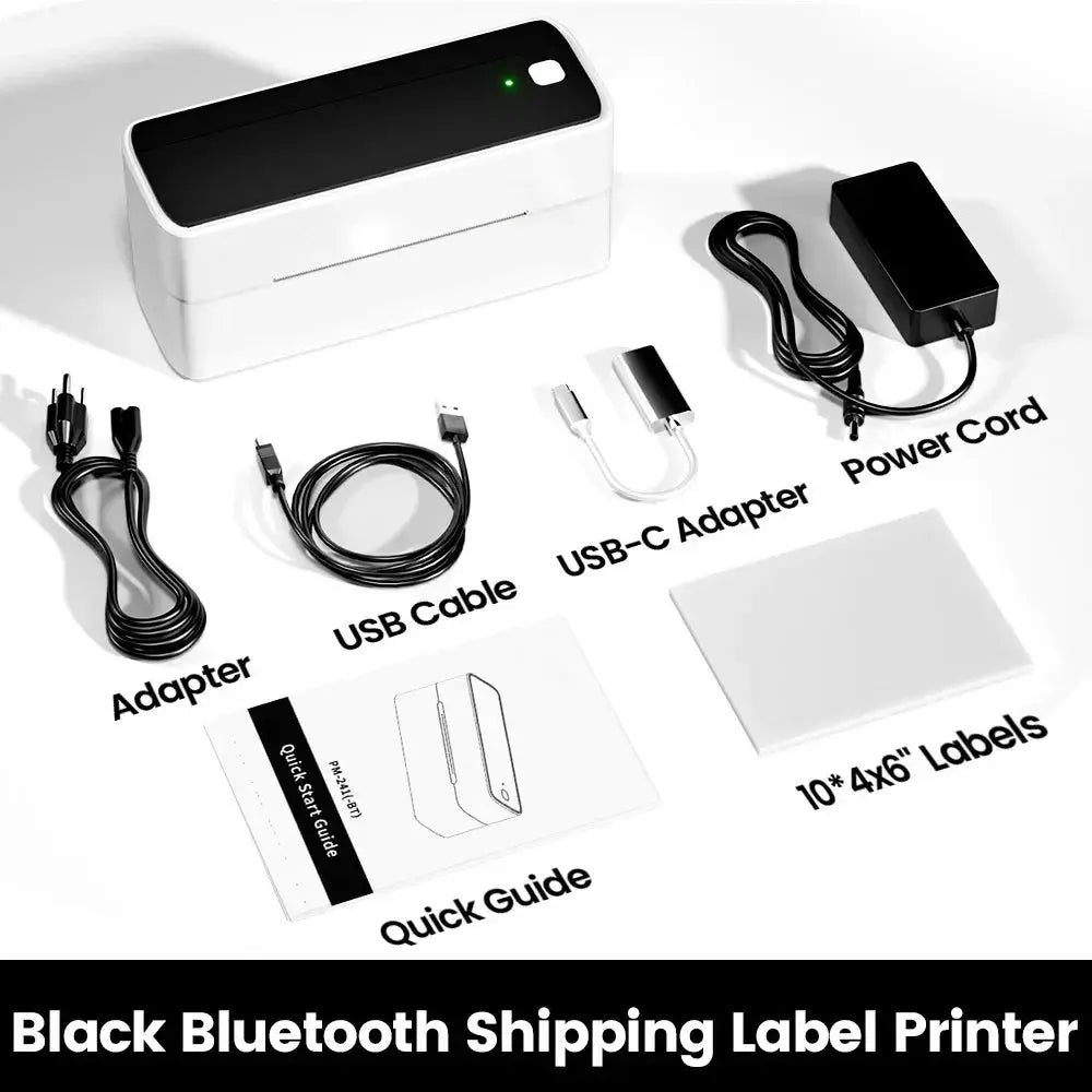 Phomemo 241 Bluetooth Thermal Label Printer 4x6 for iPhone Android Mac