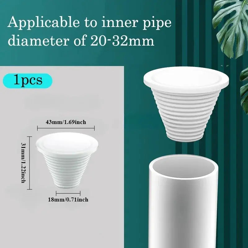 Silicone sewer pipe sealing ring from Simples Market for 20–32mm inner pipes, white, 1pc.