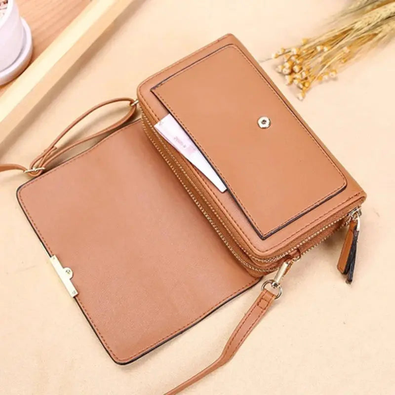 BrandLux Korean Inspired Women Wallet Bag With Large Capacity Secured Card Holder And Phone Pocket