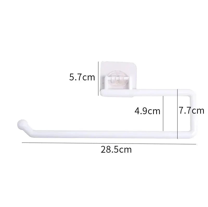 Punch Free Wall Mounted Paper Towel Rack And Toilet Paper Holder For Kitchen And Bathroom Accessories