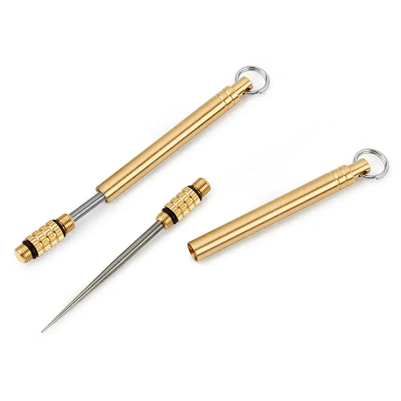 Creative Portable Stainless Steel Toothpicks Fruit Picks For Outdoor Camping Multicolor Set