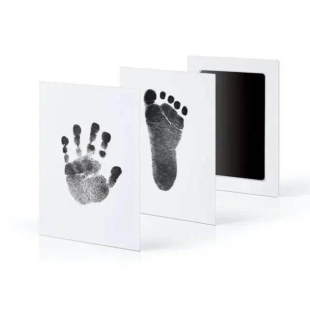 Newborn Baby Diy Hand And Footprint Kit With Ink Pads And Photo Frame Keepsake Gift For Parents