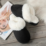 CozyNest Womens Winter Slippers Non Slip Plush Low Heel Slip On Thickened Lining For Warmth And Comfort
